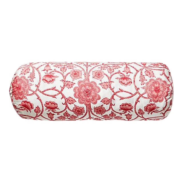 The House of Scalamandré Ornamental Gate Bolster Pillow, Petal For Sale