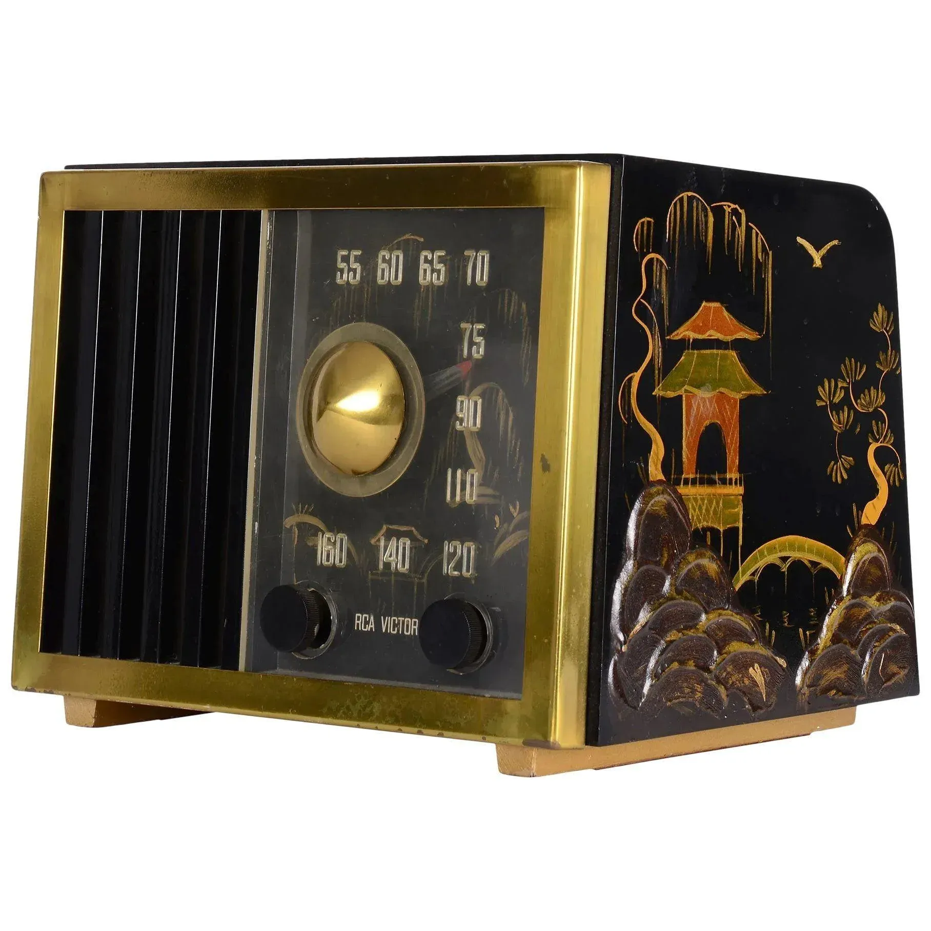 1948 Hand Painted Rca Victor 75-X-17 Tube Radio | Chairish