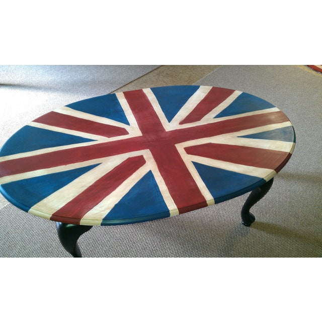 Union Jack Hand Painted Coffee Table Chairish