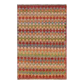 Eclectic Balochi Rust/Blue Wool Rug - 4'6''x7'11'' For Sale