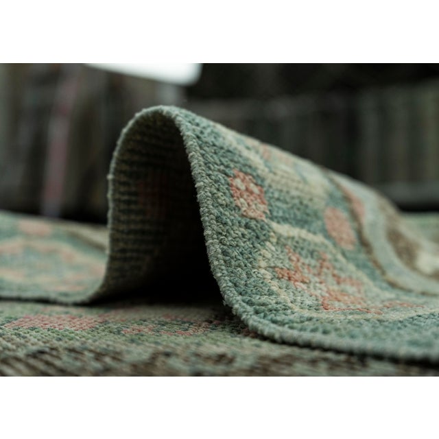 Textile Turkish Oushak Rug 2'10" x 10'4" #20042 For Sale - Image 7 of 8