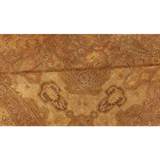 Terra Cotta Large Antique Turkish Sivas Rug For Sale - Image 8 of 8
