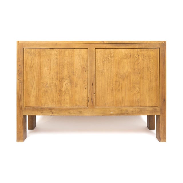 Brown 2-Door Buffet in Elm attributed to Maison Regain, 1970 For Sale - Image 8 of 16