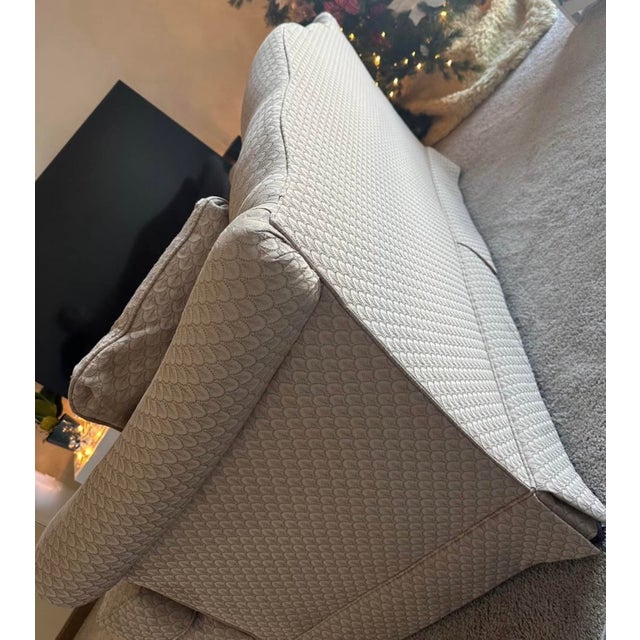 Drexel Heritage 1980s Beige Couch Loveseat by Frederick Edward (Duck Feathers and Down) For Sale - Image 4 of 7