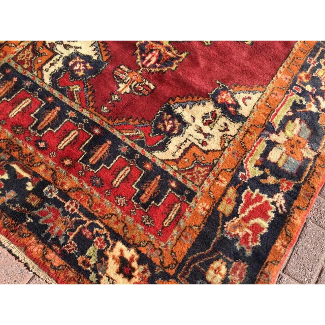 1950's Turkish Rug- 60.5" X 103" For Sale In Raleigh - Image 6 of 11