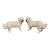1920s Pair of Scottish Bo’ness Style Pottery “Wally Dogs” – Standing Spaniels [Gsj] For Sale