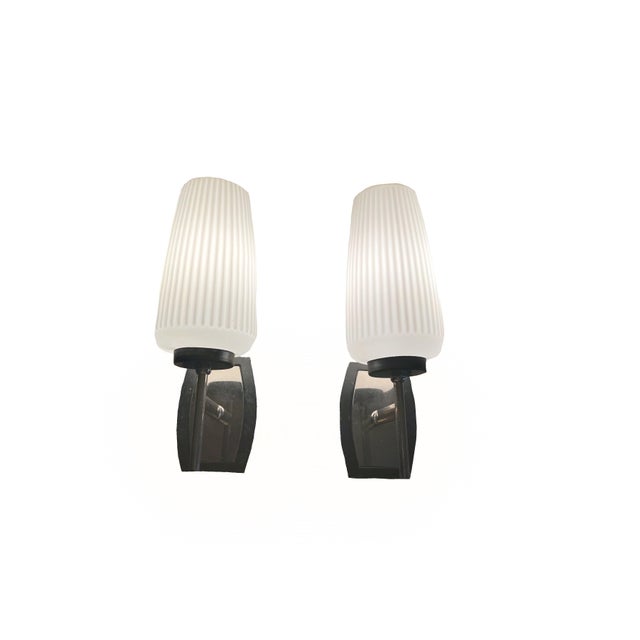 Mid-Century Modern Mid-Century Modern Italian Wall Lights, 1970s, Set of 2 For Sale - Image 3 of 12