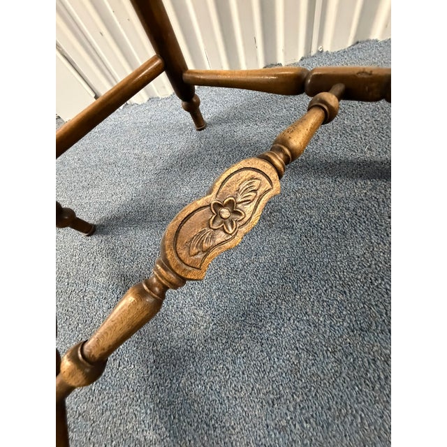 Antique French Carved Ladder‑Back Rush Seat Chairs – Set of 6 For Sale In Chicago - Image 6 of 15