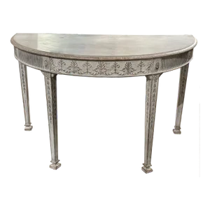 Gustavian Neo-Classical Painted Demi-Lune