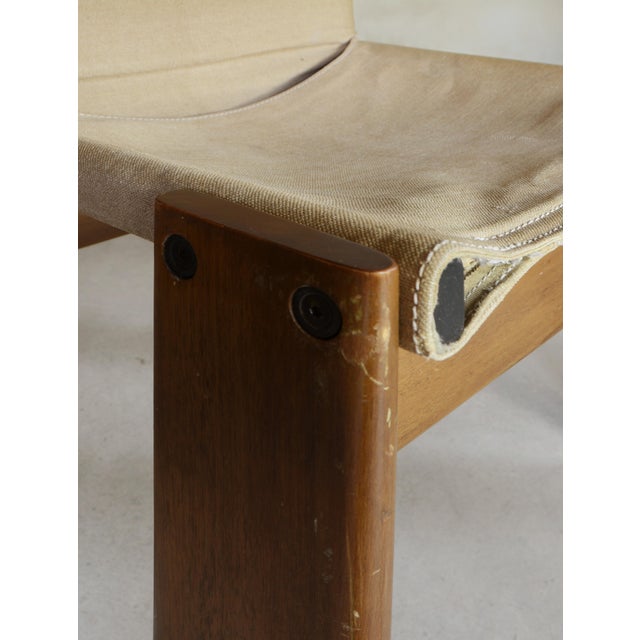 Vintage Monk Chairs by Afra & Tobia Scarpa for Molteni, 1970s, Set of 4 For Sale - Image 3 of 7