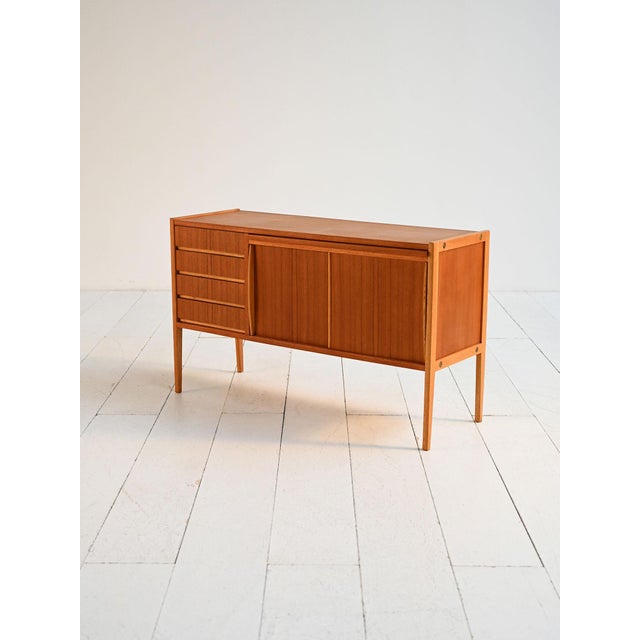 Scandinavian Sideboard with Foldaway Teak Desk, 1960s For Sale - Image 6 of 11