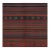 1950s Vintage Persian Kilim in Burgundy With Polychromatic Stripes by Rug & Kilim-5'2''x5'1'' For Sale
