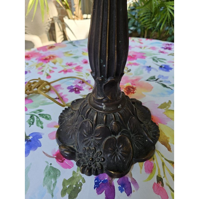Vintage Tiffany Style Dragonfly Table Lamp For Sale - Image 12 of 12