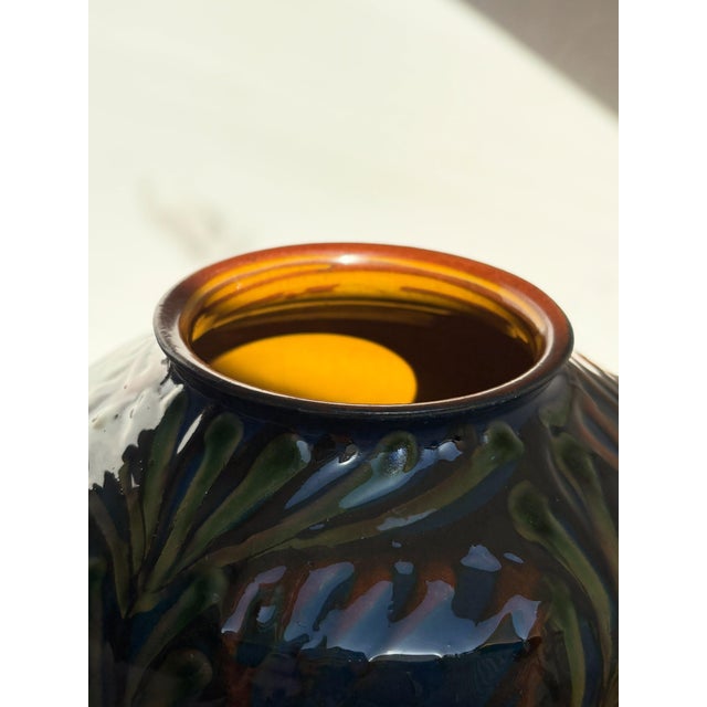 Glazed Earthenware Vase by H.A. Kähler, 1920 For Sale - Image 3 of 6
