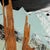Christiane Corcelle "Whispers of the Forest 5" Mixed Media on Canvas, Tall Narrow Abstract Painting in Sage, Aqua and Black, 2024 For Sale - Image 4 of 9