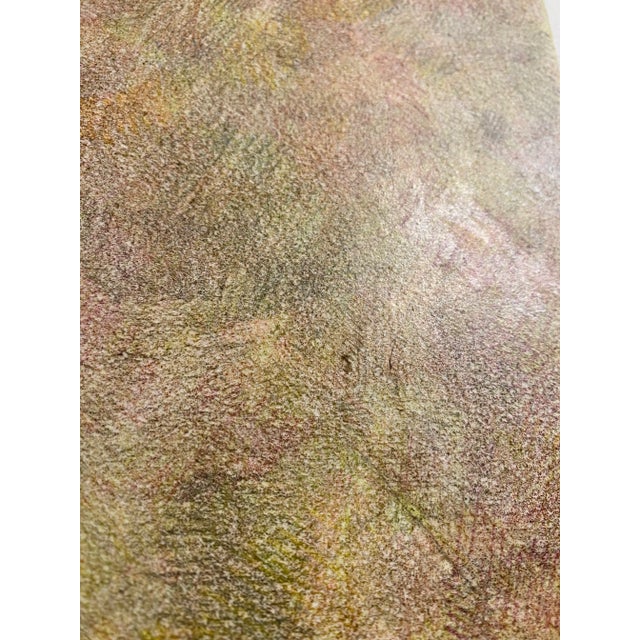 Contemporary Minimalist Modernist Abstract Original Signed Framed Drawing in Gilt Frame For Sale - Image 3 of 10