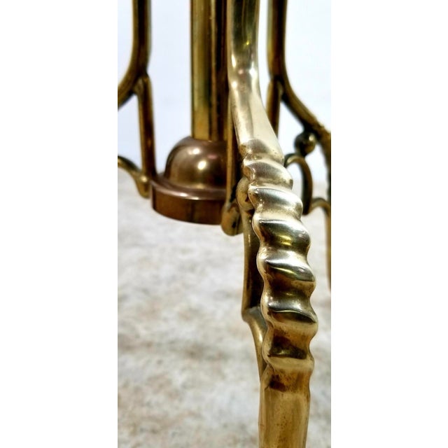 Brass Vintage Brass Italian Valet For Sale - Image 8 of 12