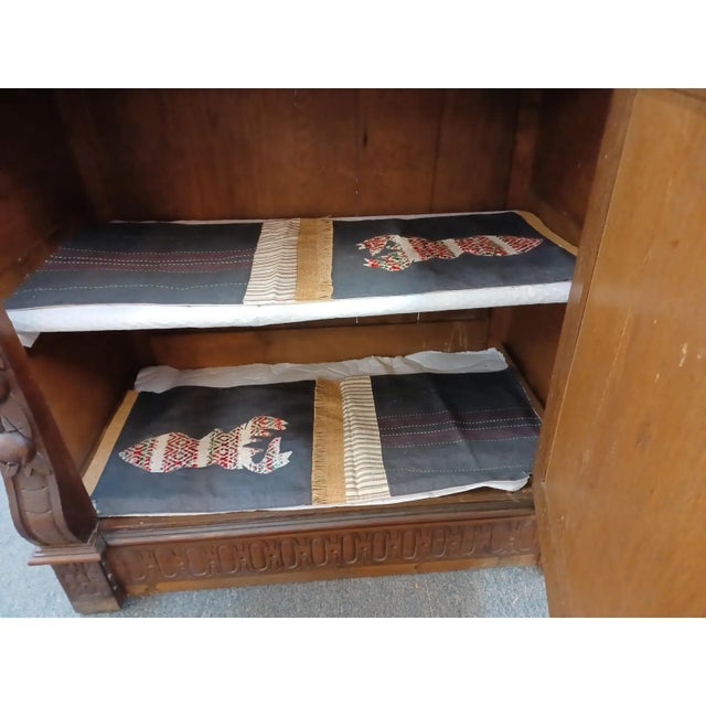 Antique French Hunt Cupboard Bookcase For Sale - Image 9 of 12