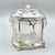 Antique Edwardian English Biscuit Barrel with Silver Plated and Cut Glass Liner, England, 1900 For Sale - Image 3 of 18