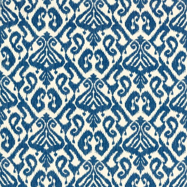 Sanderson Kasuri Fabric in French Blue For Sale
