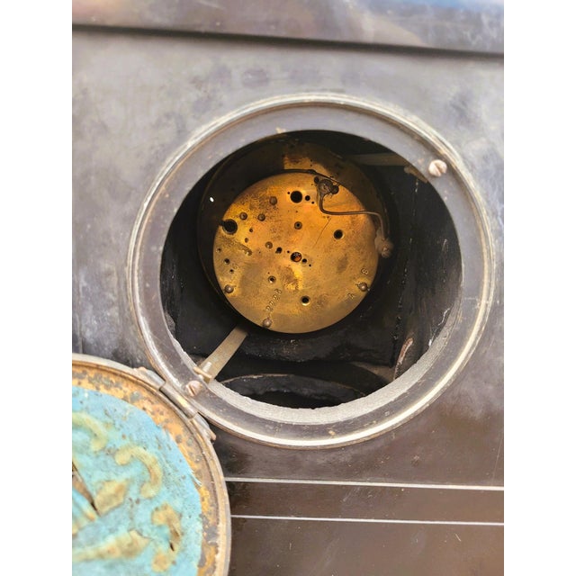 Stone Egyptomania Marble Clock, 19th Century For Sale - Image 7 of 18