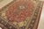 Farmhouse Tabriz Rug 8'7'' X 11'4' Red Wool Semi-Antique Hand-Knotted Carpet For Sale - Image 3 of 15