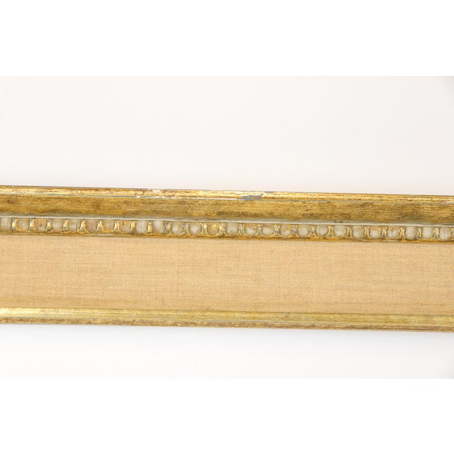 Large Antique Gilt Picture Frame With Linen Liner For Sale In Kansas City - Image 6 of 10