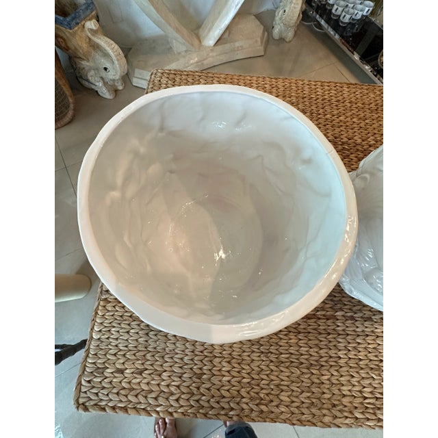 Rosenthal Netter Pair Italian Ceramic Shell Seashell Flower Pots Planters Rosenthal Netter For Sale - Image 4 of 13