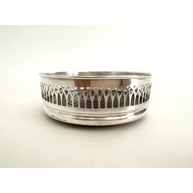 English Silver Plate Wine Coaster For Sale In Los Angeles - Image 6 of 6