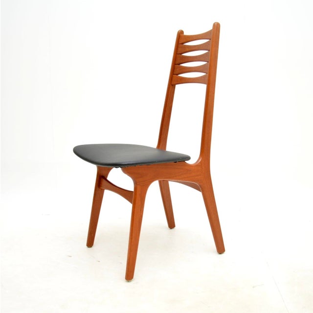 Wood Vintage Danish Teak Dining Chairs, 1960, Set of 8 For Sale - Image 7 of 11