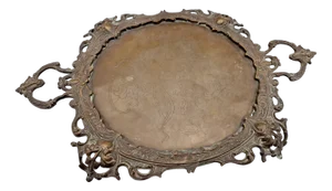 Bronze Tray by M. Jarra, Late 19th Century