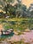 Pink Oil Painting Abandoned Boat on the River Yuriy Suprunchuk For Sale - Image 8 of 11