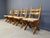 Wood Vintage Oak and Wicker Brutalist Chairs, 1960s, Set of 6 For Sale - Image 7 of 12