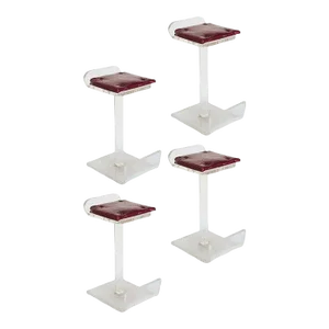 1970s Postmodern Lucite Bar Stools Set of Four