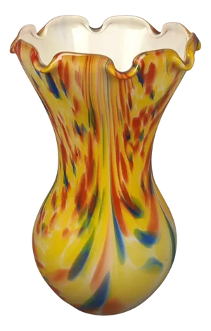 Modern Spotted Murano Glass Vase, 1970s