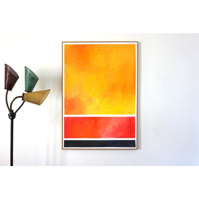 2020s 2022 "Fields of Colors" Abstract Acrylic Painting on Watercolor Paper by Natalia Roman For Sale - Image 5 of 9