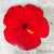 Vintage Red Hibiscus Flower Lazy Susan For Sale In West Palm - Image 6 of 12