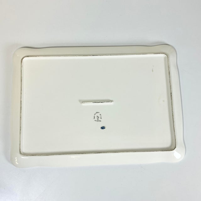 1984 Vintage Boho Chic Hollywood Regency Grape Cluster Ceramic Serving Tray or Platter. For Sale - Image 13 of 14