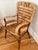 Midcentury Folk Art Southwestern Chair With Leather and Bentwood, Circa 1960s For Sale - Image 4 of 15