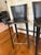 Late 20th Century Italian Frag Black Leather Countertop Stools, Set of 3 For Sale In Orlando - Image 6 of 13