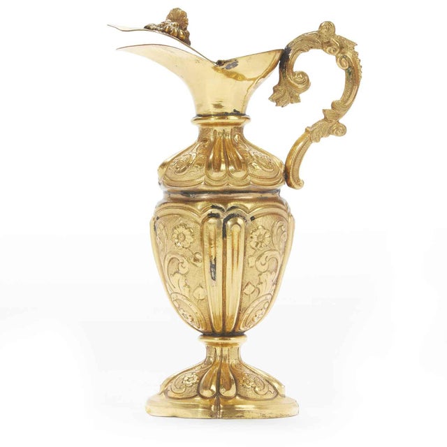 Antique Gilded Copper Pourer, 1700 For Sale - Image 11 of 11