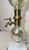 Art Deco Large Antique Mercury Glass Brass Seltzer Siphon Bulbous Round Bottle Table Lamp For Sale - Image 3 of 11