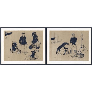 1944 Lithographs - Circus: # 44 & 47 - A Pair For Sale