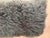 Modern Curly Mongolian Lamb–Style Lumbar Pillow in Teal Blue-Gray For Sale - Image 3 of 5