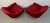 Textile Pair of Mid-Century Style Burgundy Lounge Chairs For Sale - Image 7 of 12