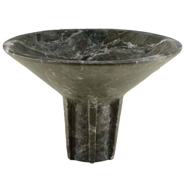 Contemporary Green Marble Navire Bowl by Nina Magon For Sale - Image 3 of 4