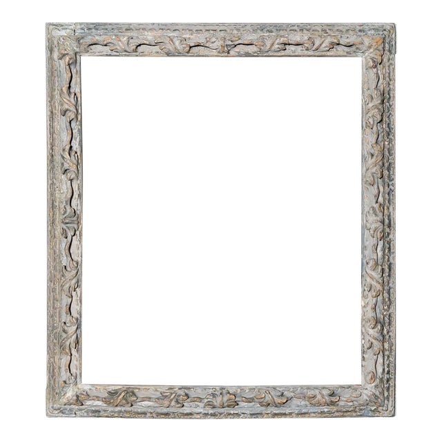 Antique Early 18th Century Painted Wood Frame For Sale