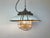 Industrial Grey Enamel Factory Cage Pendant Lamp in Cast Iron from Zaos, 1960s For Sale - Image 18 of 18