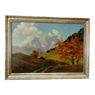 Erwin Kettemann - Landscape in the Tyrolean Alps Ca. 1930 For Sale