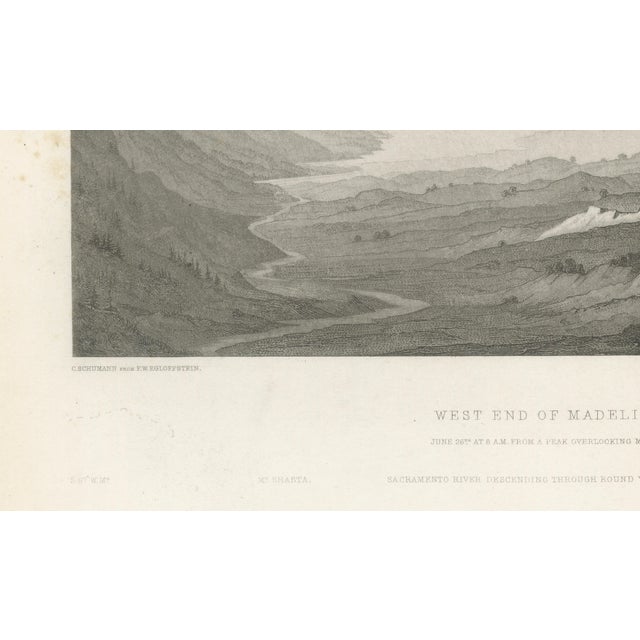 Beckwith, California Landscape, Madelin Pass & Sacramento River, 1861, Print For Sale - Image 6 of 9